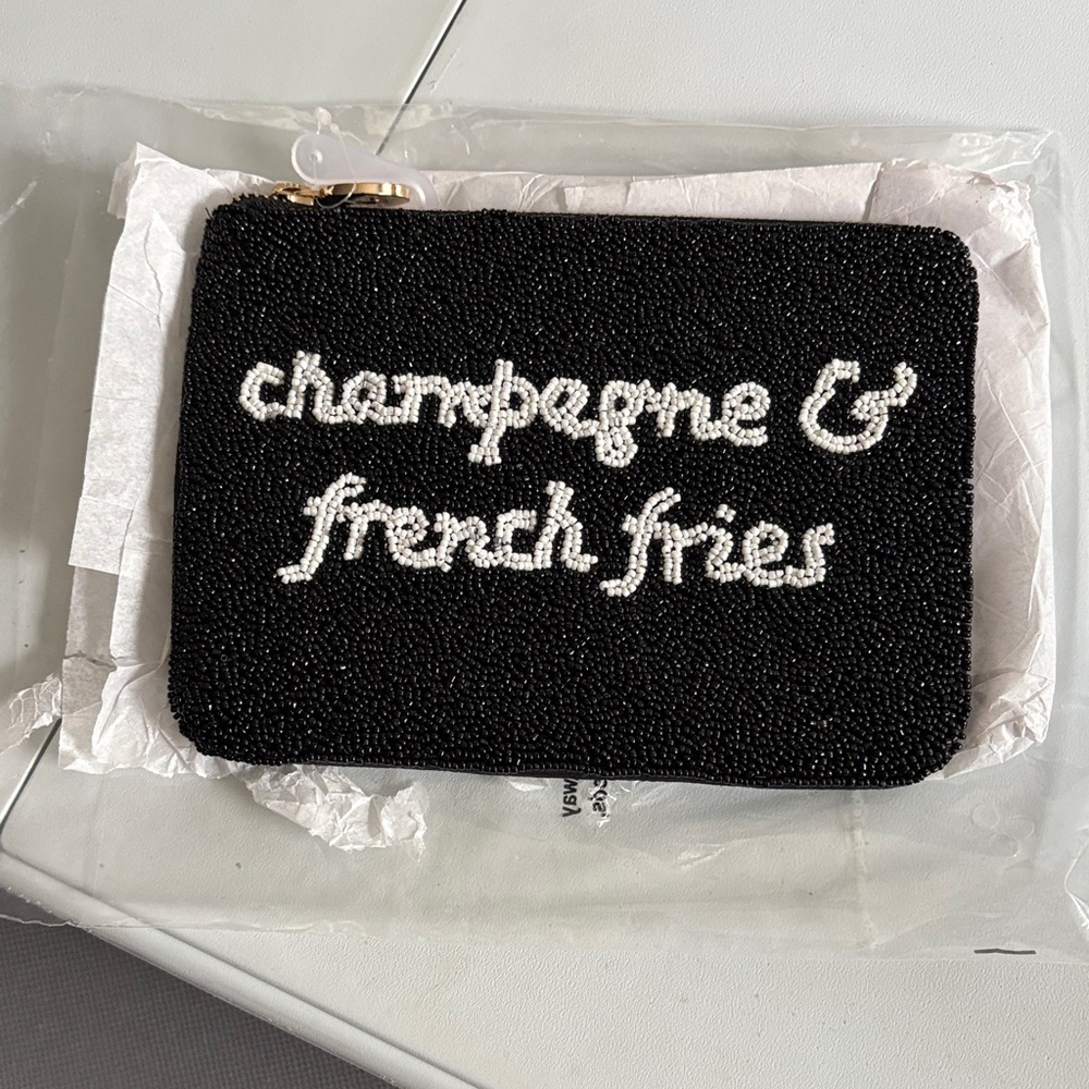 Kate Spade Black and White Beaded Clutch - Picture 6 of 6